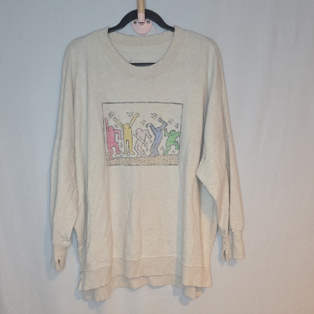 Aerie Off-White Textured Sweatshirt